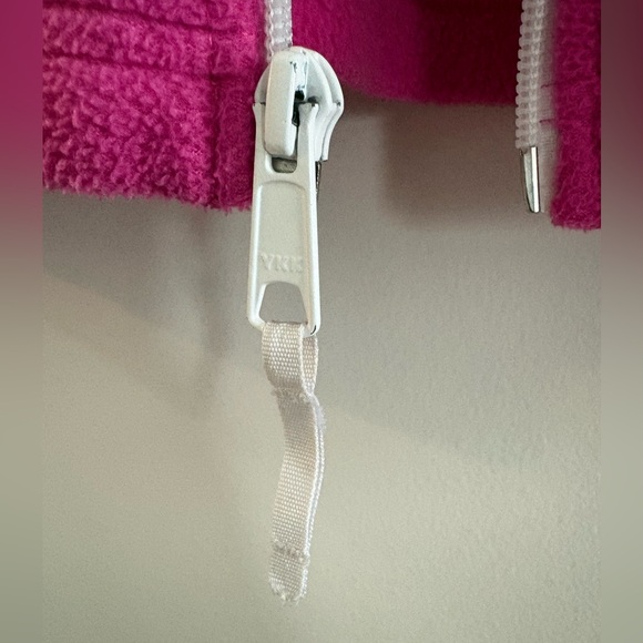 Girls Pink Columbia Fleece Jacket - Picture 8 of 10